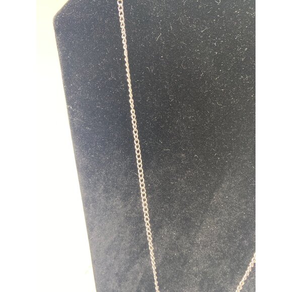 Chunky Crystal Cross Pendant Necklace Silver Tone Unisex Chain - Picture 5 of 8